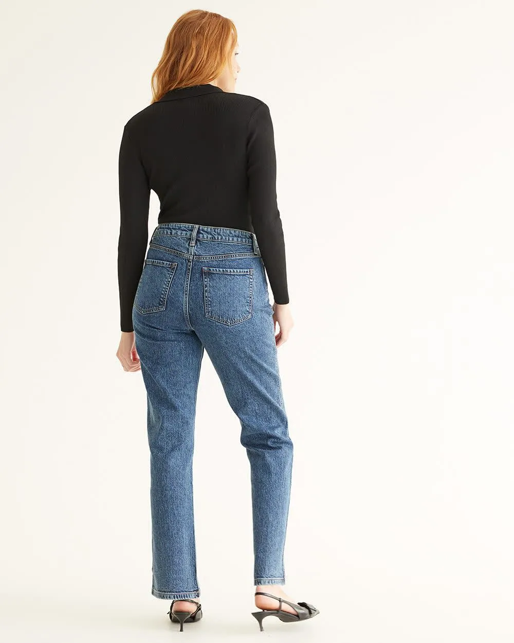 Straight-Leg High-Rise Jean sold by Reitmans product image thumbnail 2