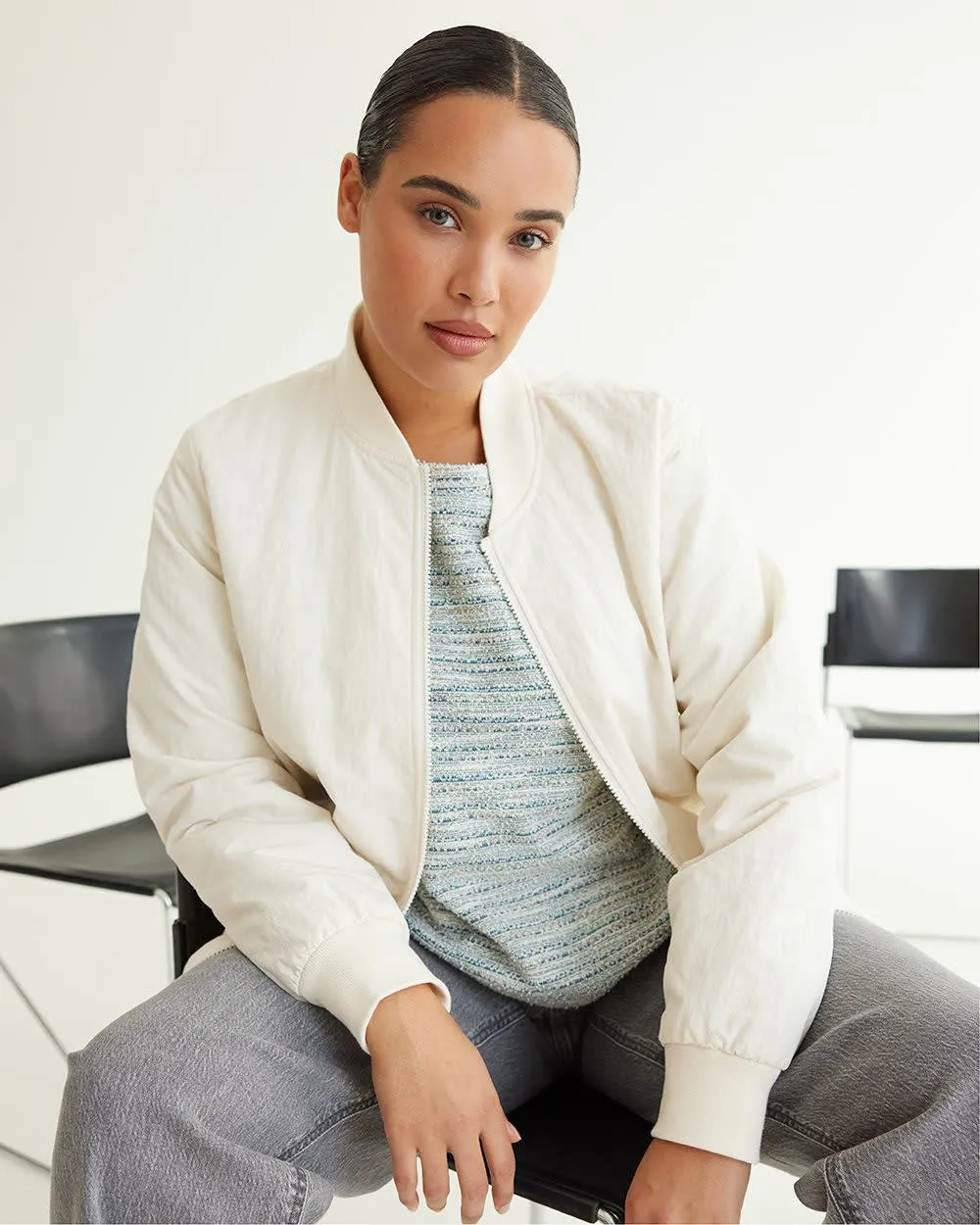 Long-Sleeve Crew-Neck Tee sold by Reitmans product image thumbnail 3