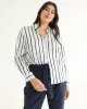 Long-Sleeve Buttoned-Down Satin Blouse sold by Reitmans