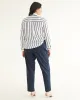 Long-Sleeve Buttoned-Down Satin Blouse sold by Reitmans