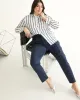 Long-Sleeve Buttoned-Down Satin Blouse sold by Reitmans