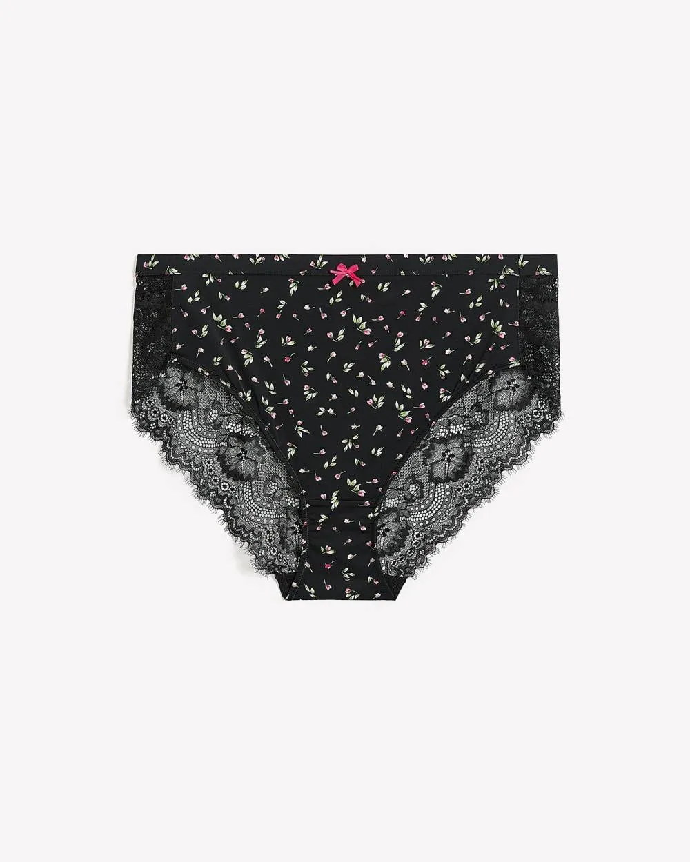 High-Cut Microfibre Brief with Lace and Bow - Déesse Collection sold by Reitmans product image thumbnail 5