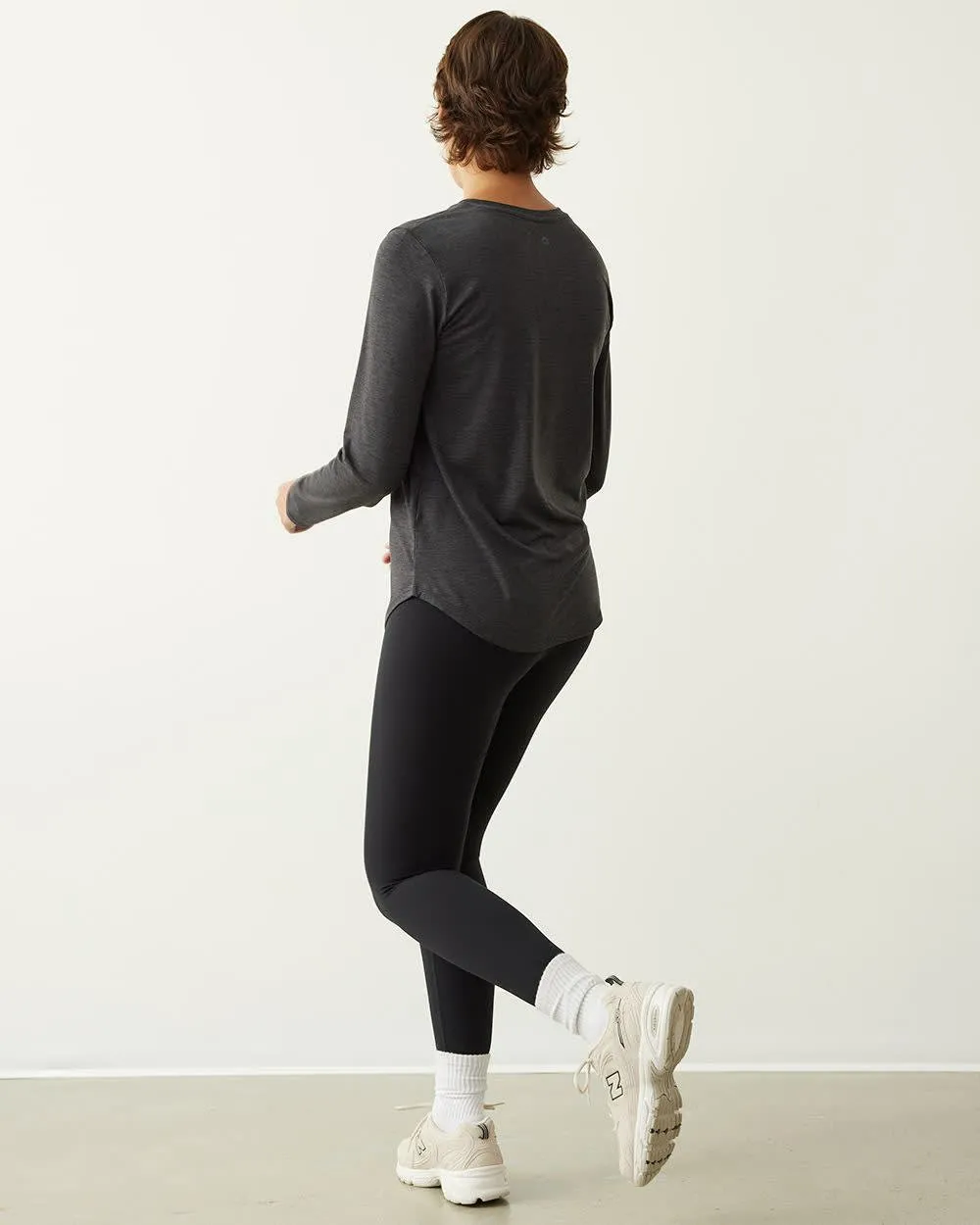 Long-Sleeve Crew-Neck Tee - Dry Lux Hyba Essentials sold by Reitmans product image thumbnail 2