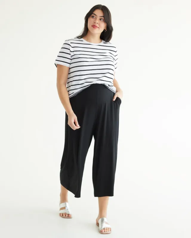 Stretch Pull-On Gaucho Pants - Petite sold by Reitmans