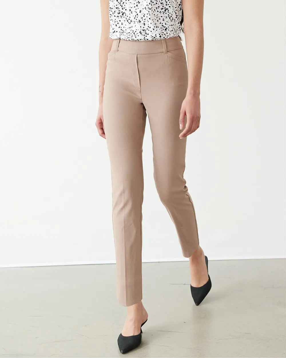 Slim-Leg High-Rise Ankle Pant - The Iconic (R) - Petite sold by Reitmans