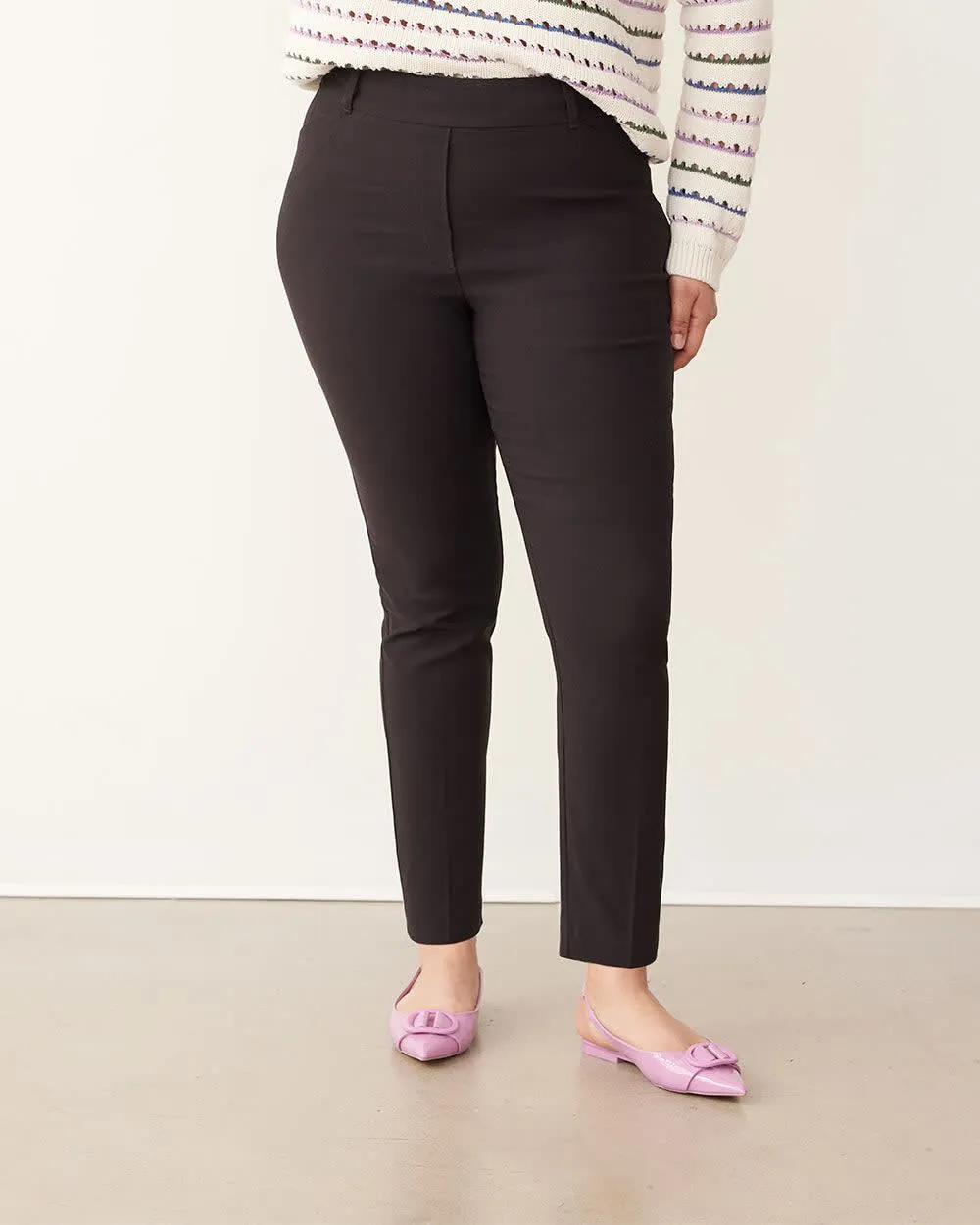 Slim-Leg High-Rise Ankle Pant - The Iconic (R) sold by Reitmans