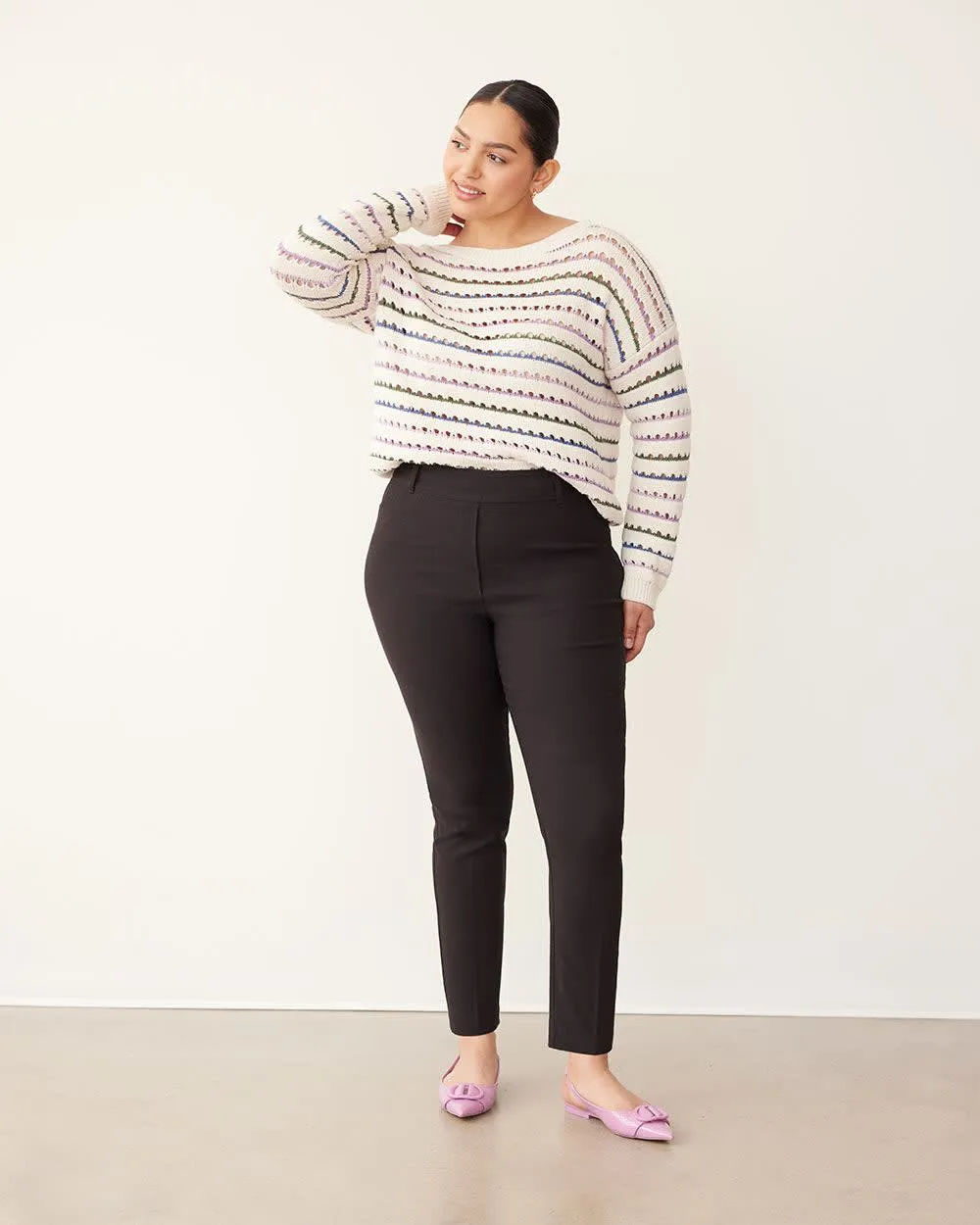 Slim-Leg High-Rise Ankle Pant - The Iconic (R) sold by Reitmans product image thumbnail 3