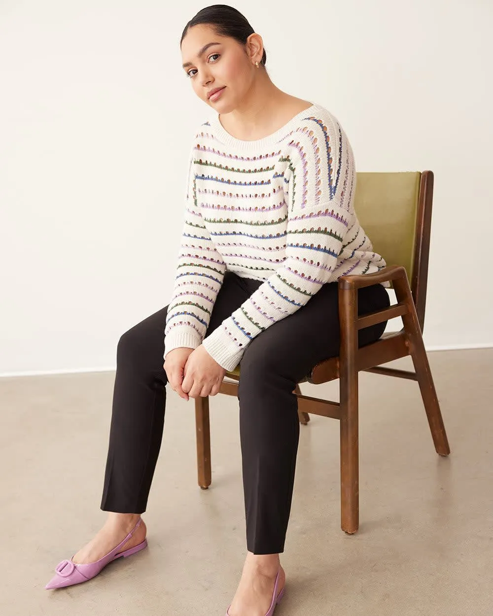 Slim-Leg High-Rise Ankle Pant - The Iconic (R) sold by Reitmans product image thumbnail 4