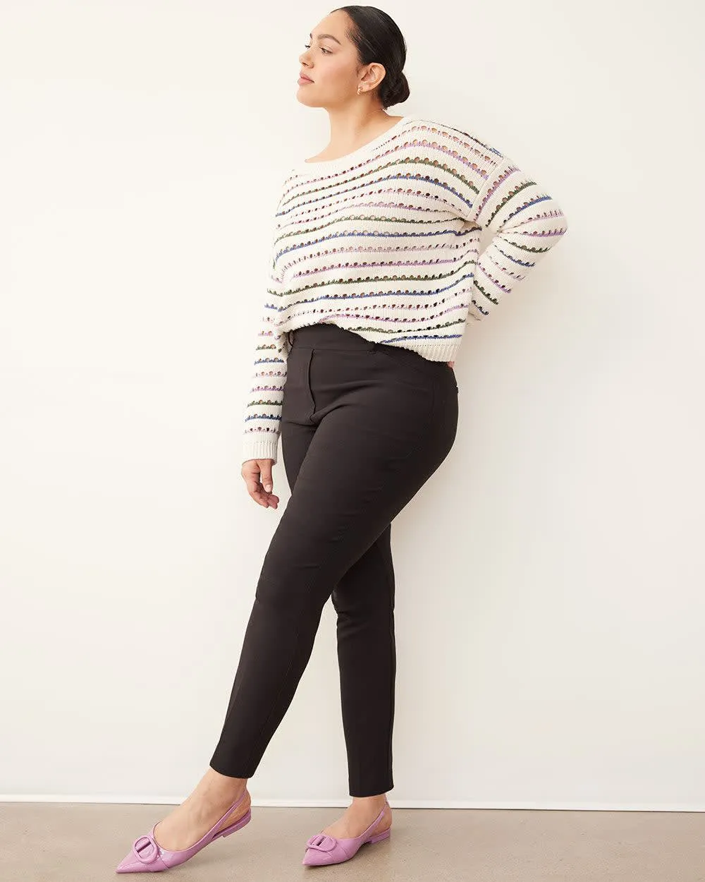 Slim-Leg High-Rise Ankle Pant - The Iconic (R) sold by Reitmans product image thumbnail 5