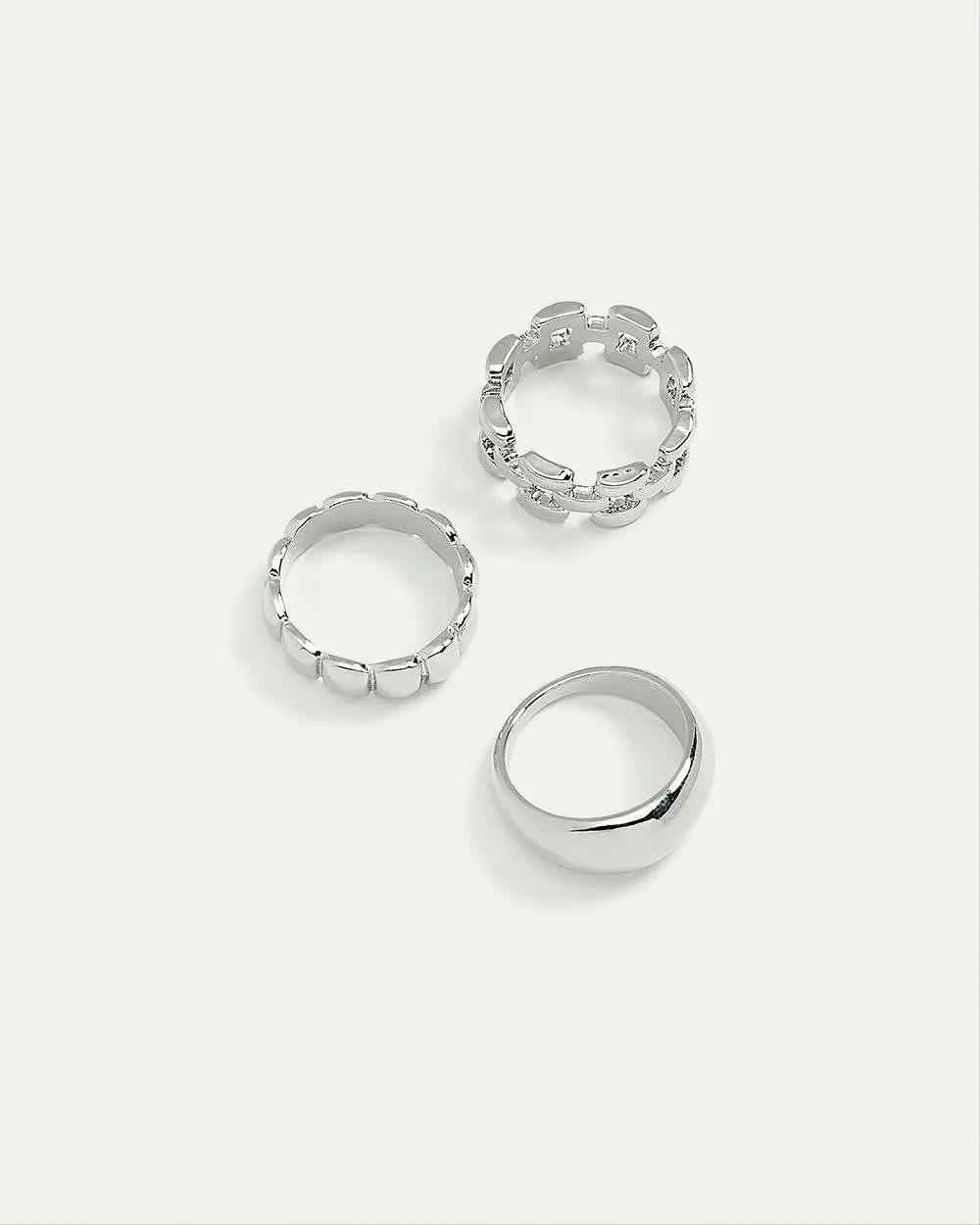 Large Ridged Rings, Set of 3 sold by Reitmans product image thumbnail 2