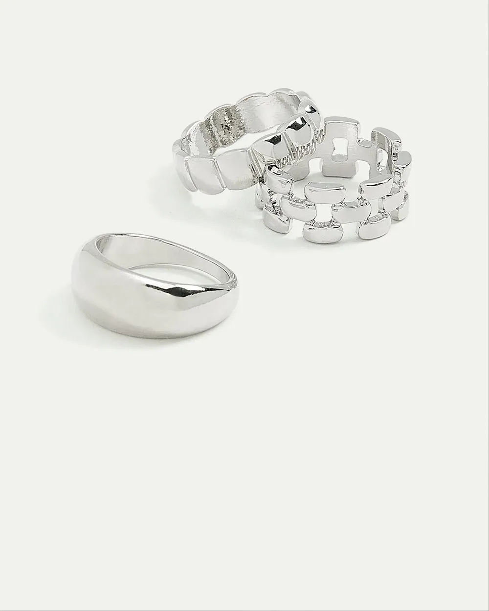 Large Ridged Rings, Set of 3 sold by Reitmans product image thumbnail 3