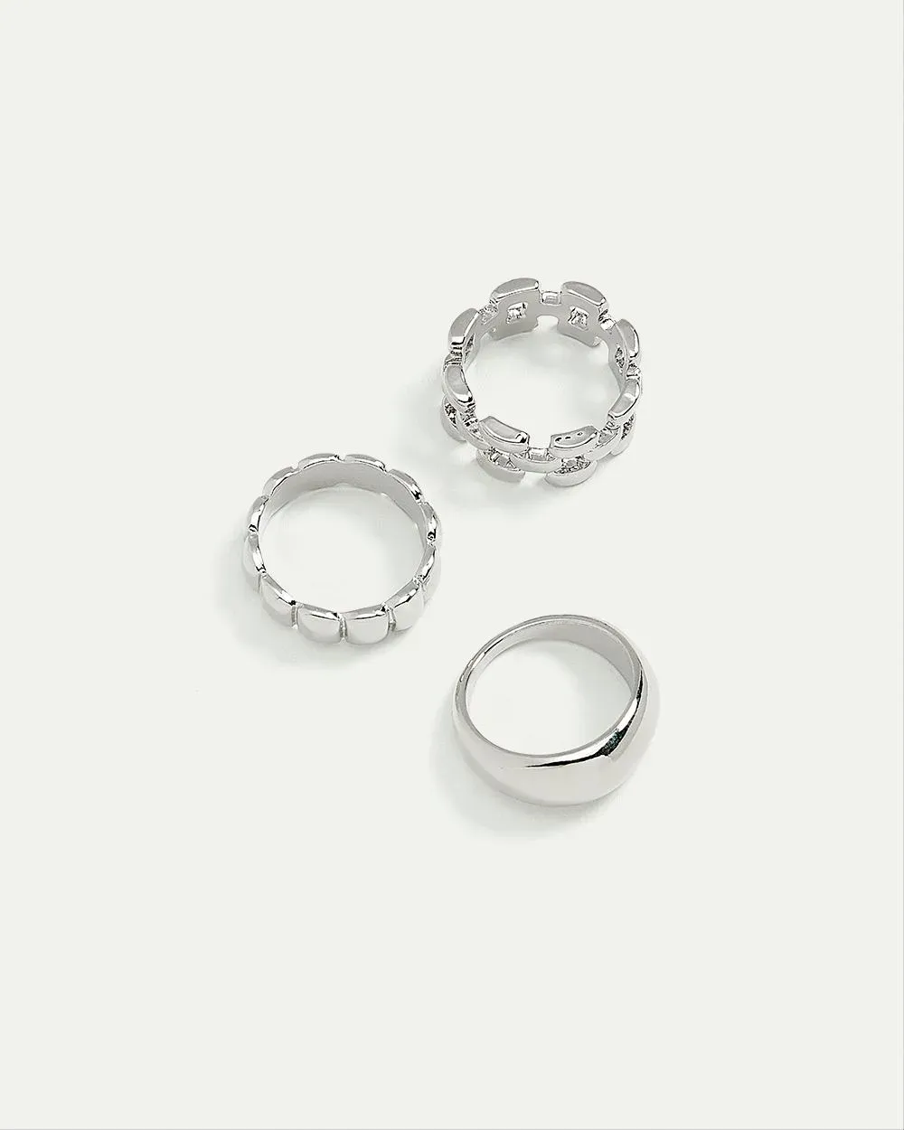 Large Ridged Rings, Set of 3 sold by Reitmans product image thumbnail 4