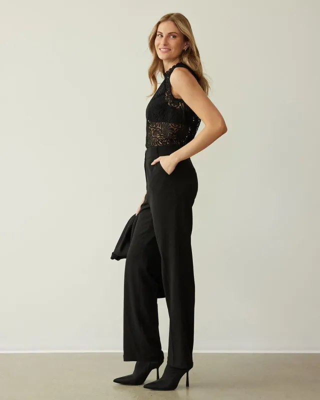 Straight-Leg Super High-Rise Pants - Petite sold by Reitmans