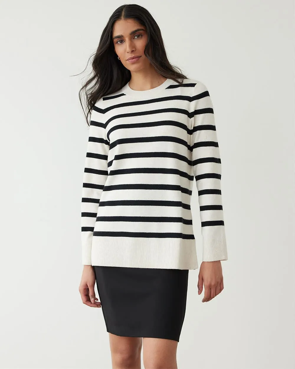 Long-Sleeve Crew-Neck Sweater sold by Reitmans