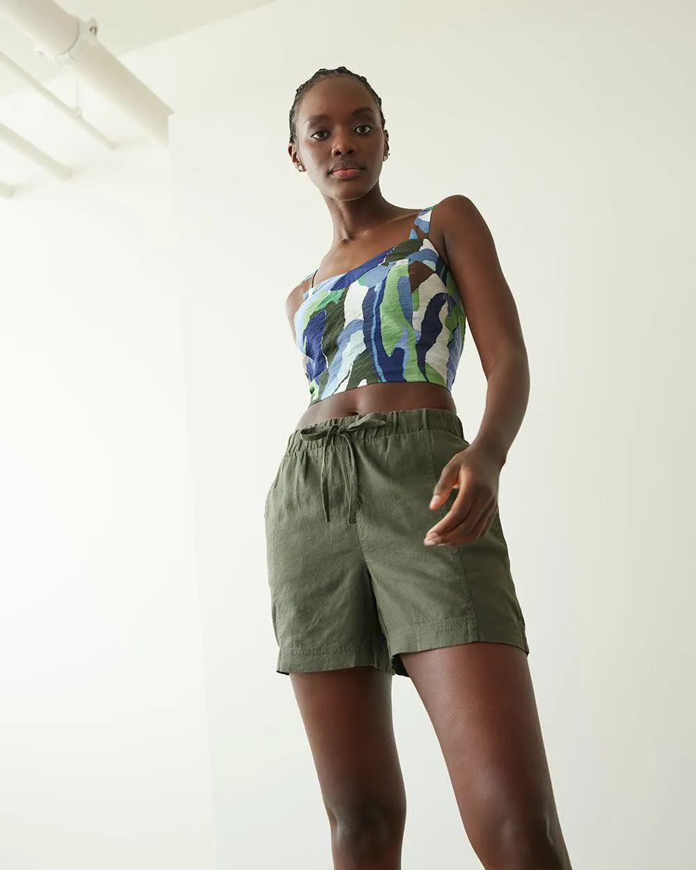 Cropped Tank with Sweetheart Neckline sold by Reitmans product image thumbnail 4