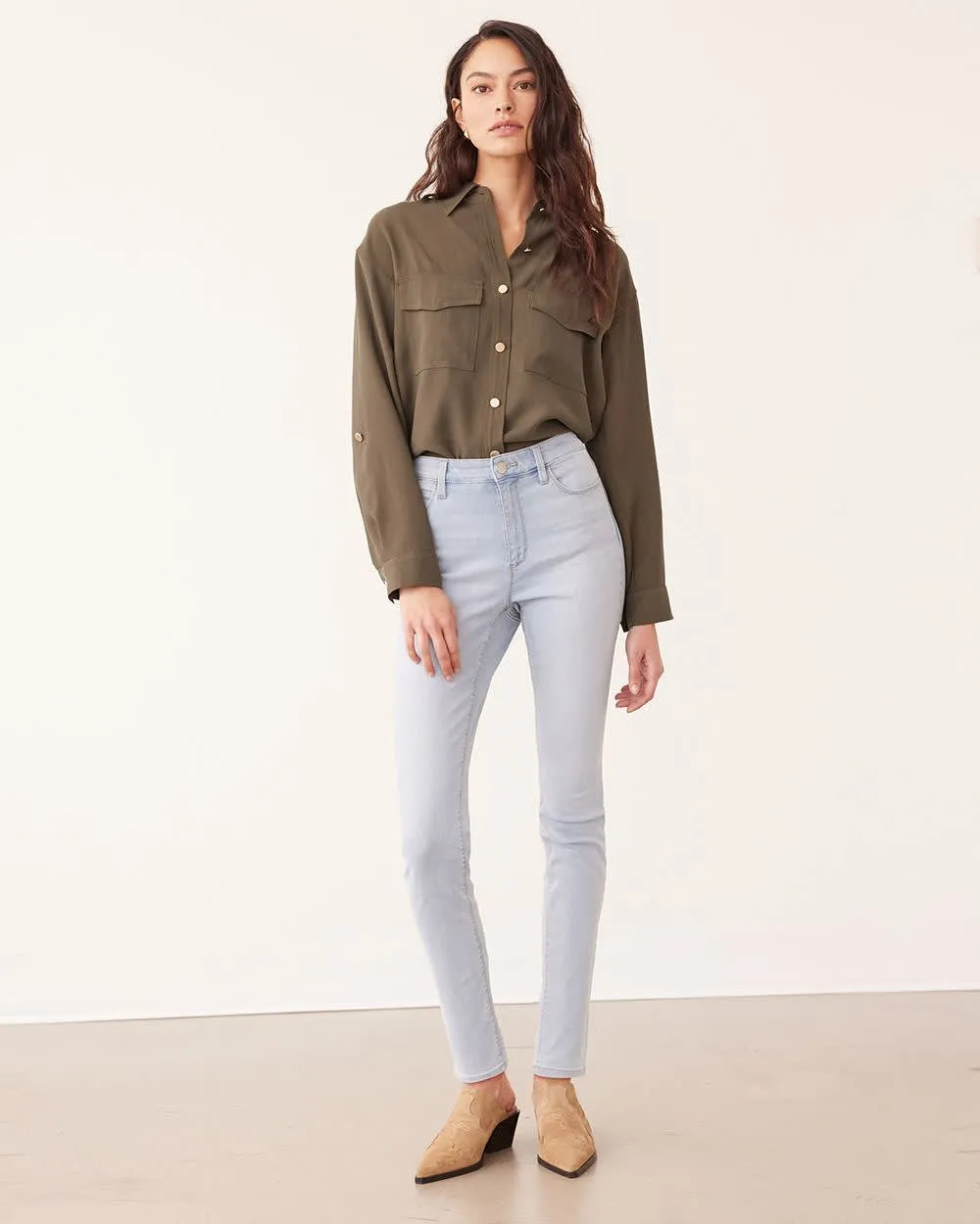 Skinny-Leg High-Rise Jean - The Signature (R) sold by Reitmans product image thumbnail 3