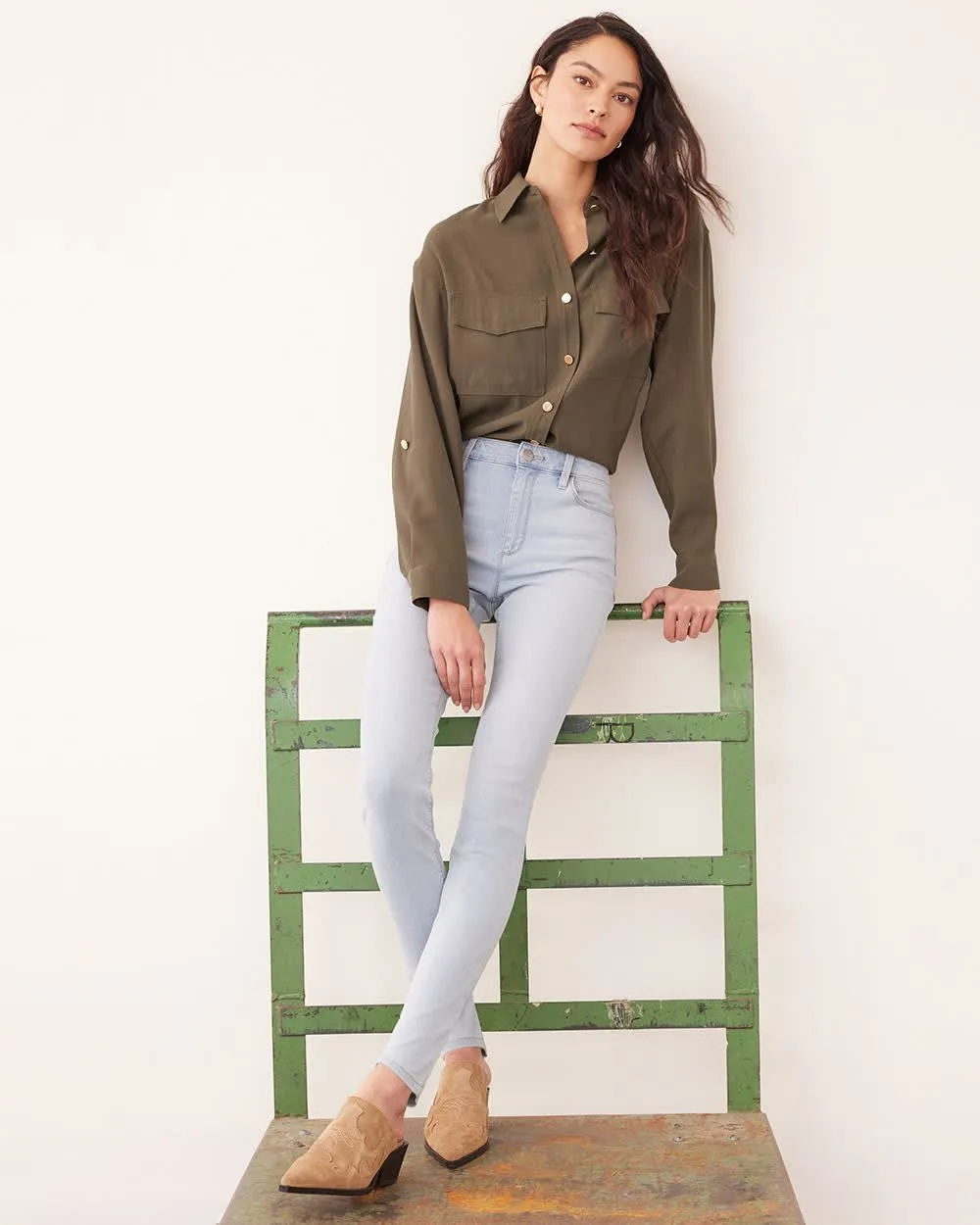 Skinny-Leg High-Rise Jean - The Signature (R) - Petite sold by Reitmans product image thumbnail 4