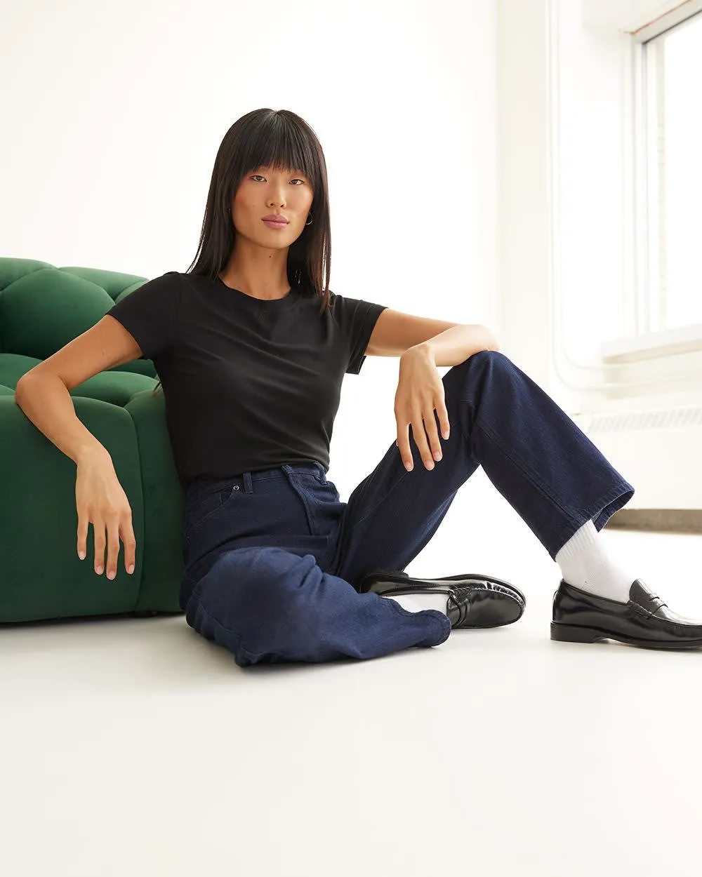 Straight-Leg High-Rise Jean sold by Reitmans product image thumbnail 4