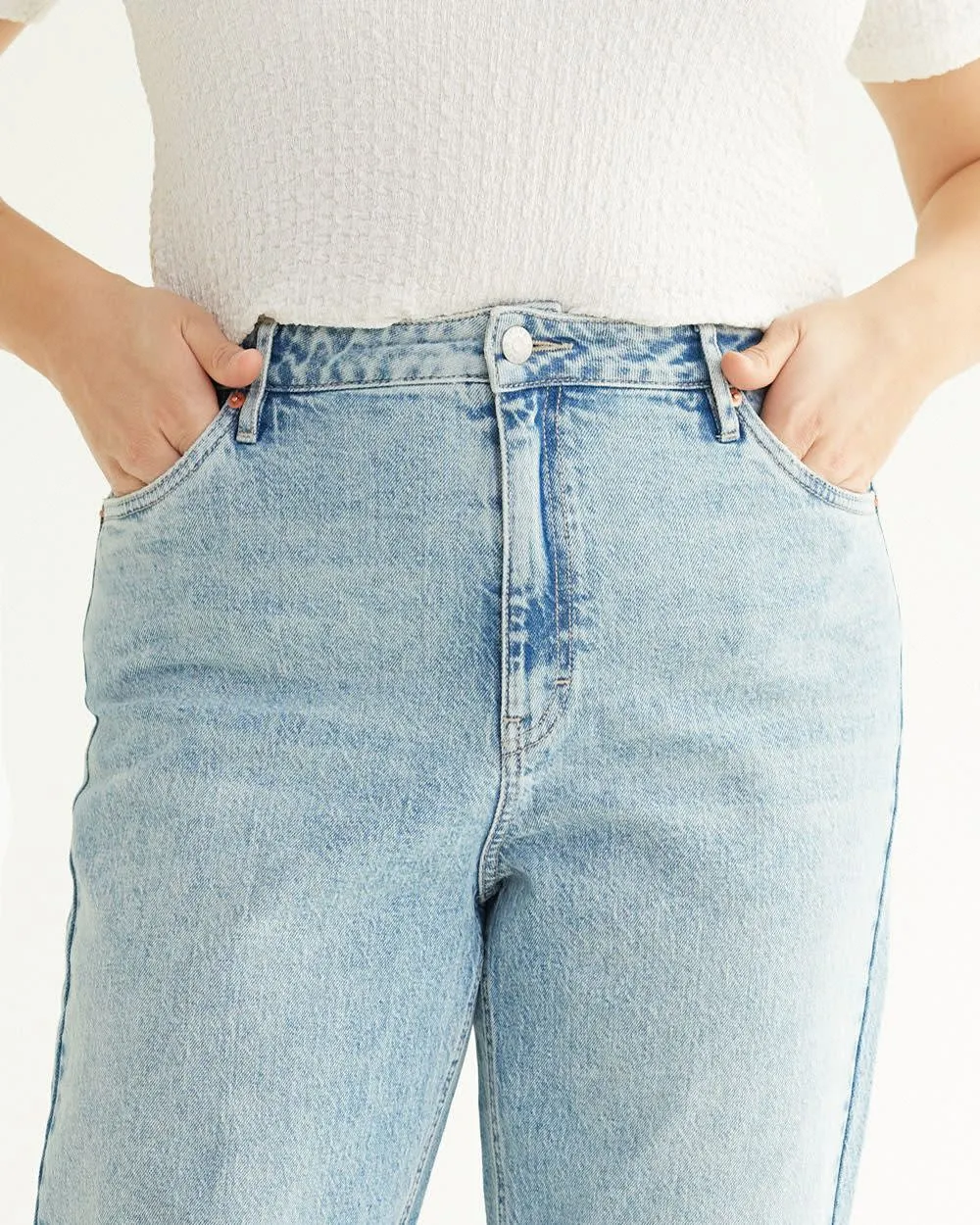 Tapered-Leg High-Rise Jean - The Mom Jeans - Petite sold by Reitmans product image thumbnail 5