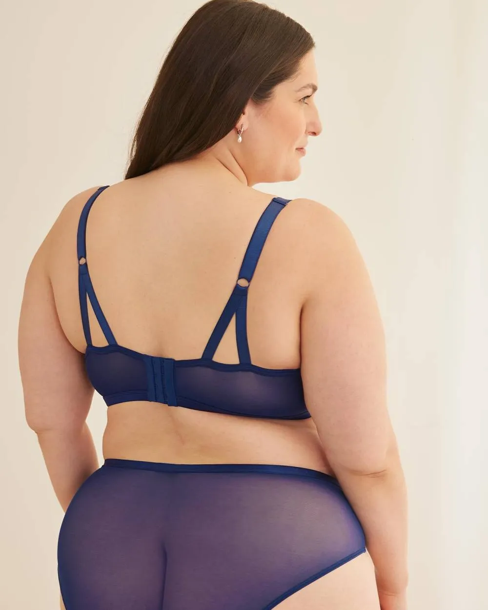 Unlined Plunge Balconette Bra with Embroidery - Déesse Collection sold by Reitmans product image thumbnail 2