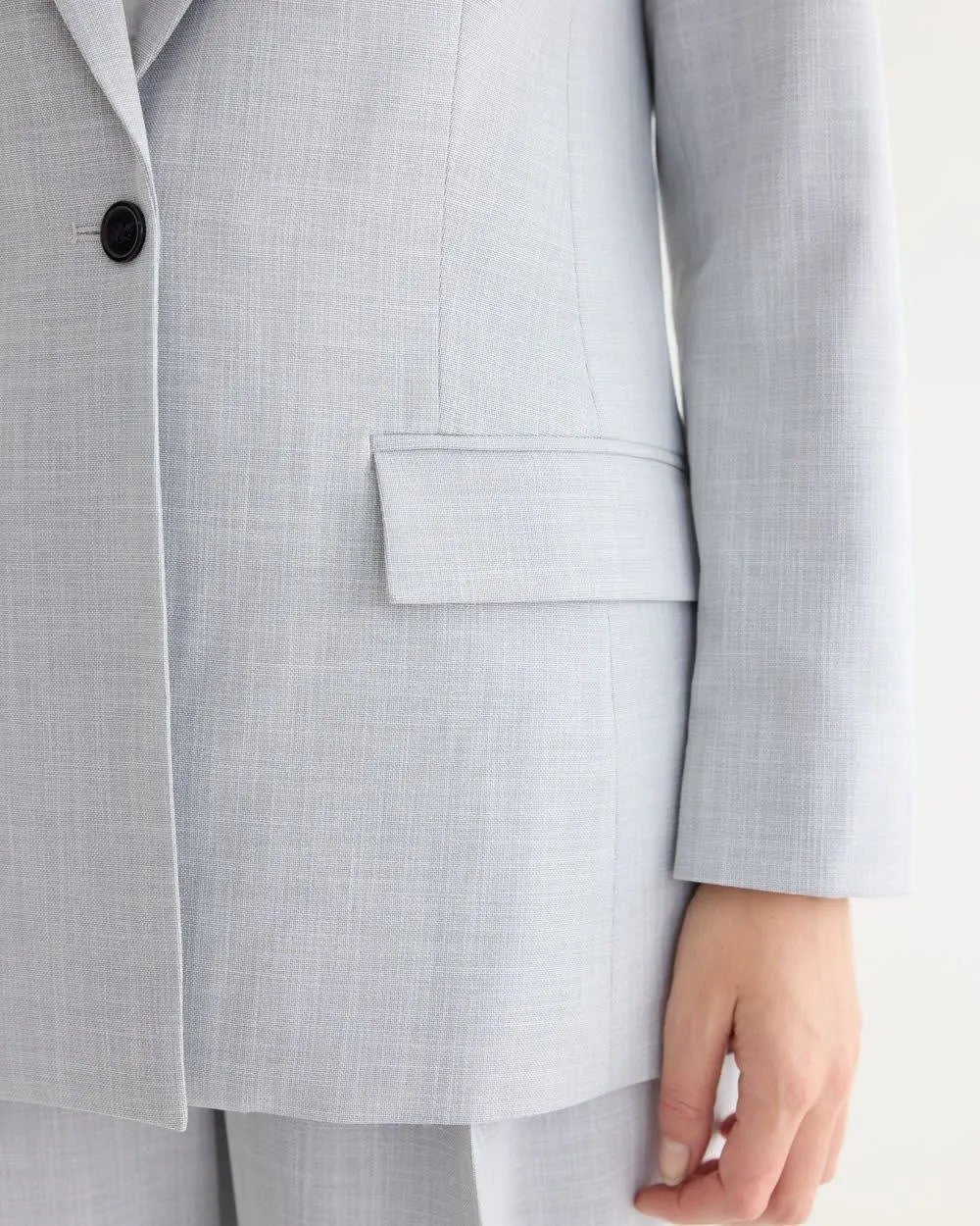 Crosshatch One-Button Blazer sold by Reitmans product image thumbnail 4