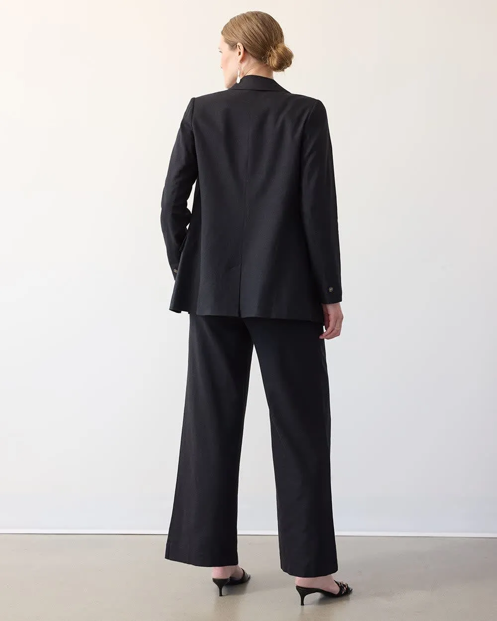 One-Button Linen Blazer sold by Reitmans product image thumbnail 2