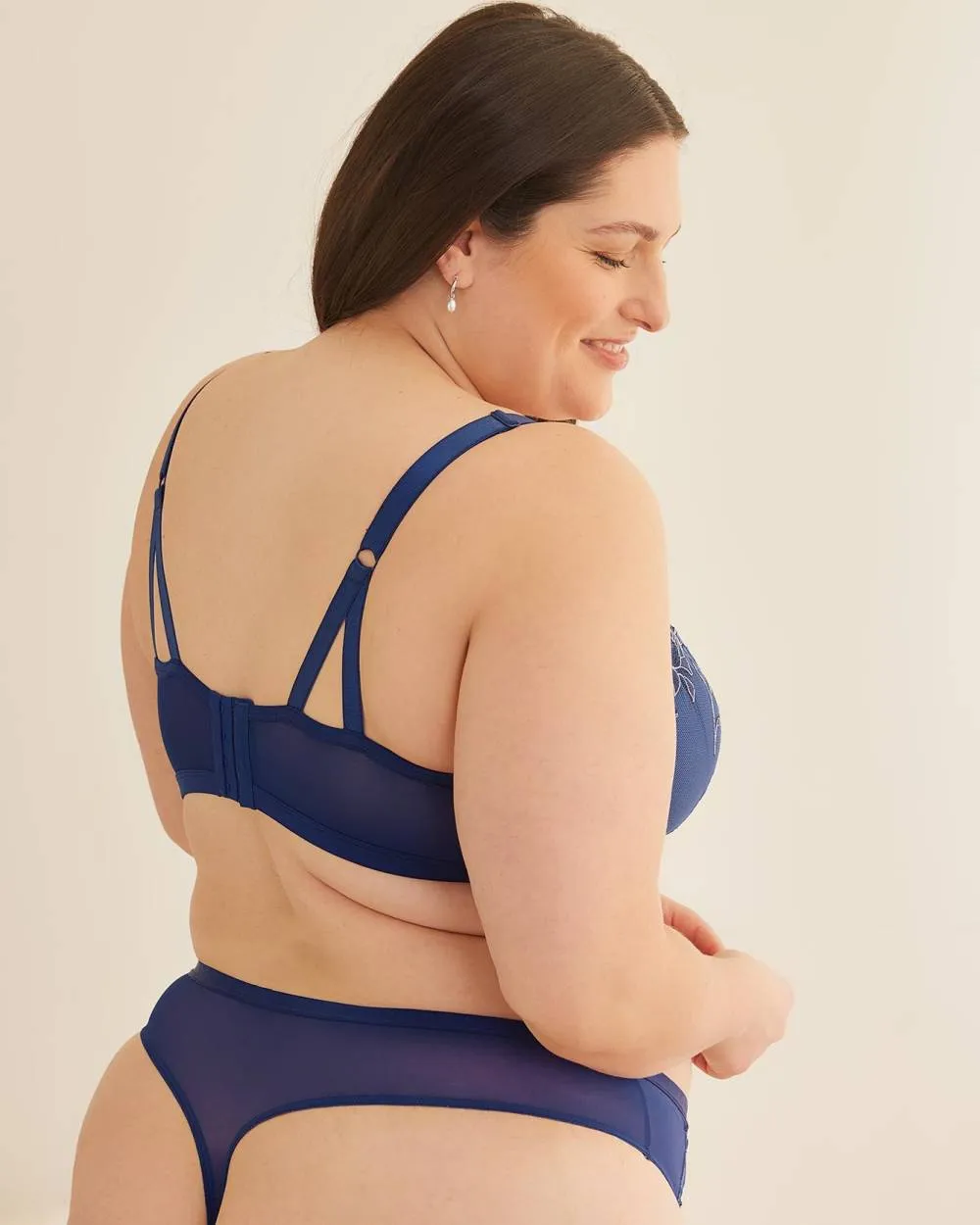 Satin Thong with Embroidery - Déesse Collection sold by Reitmans product image thumbnail 3