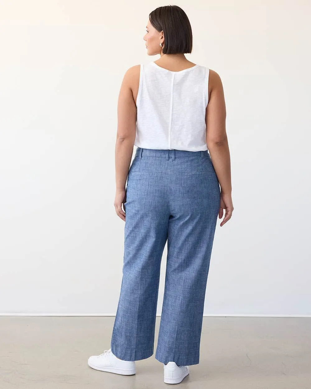 Straight-Leg Ankle Chambray Pant - Tall sold by Reitmans product image thumbnail 2