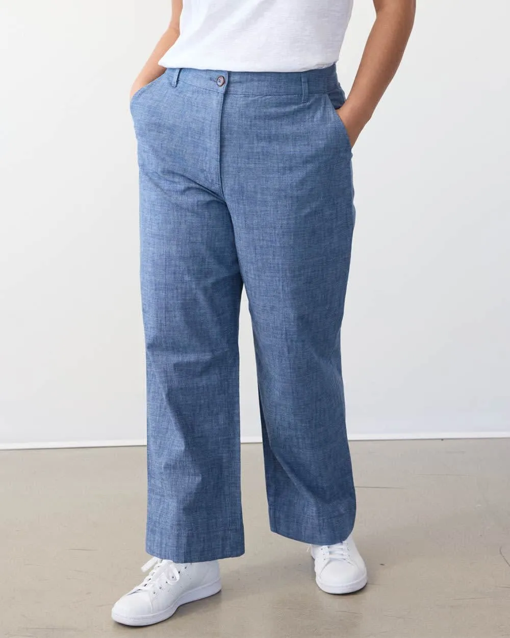 Straight-Leg Ankle Chambray Pant - Tall sold by Reitmans product image thumbnail 5