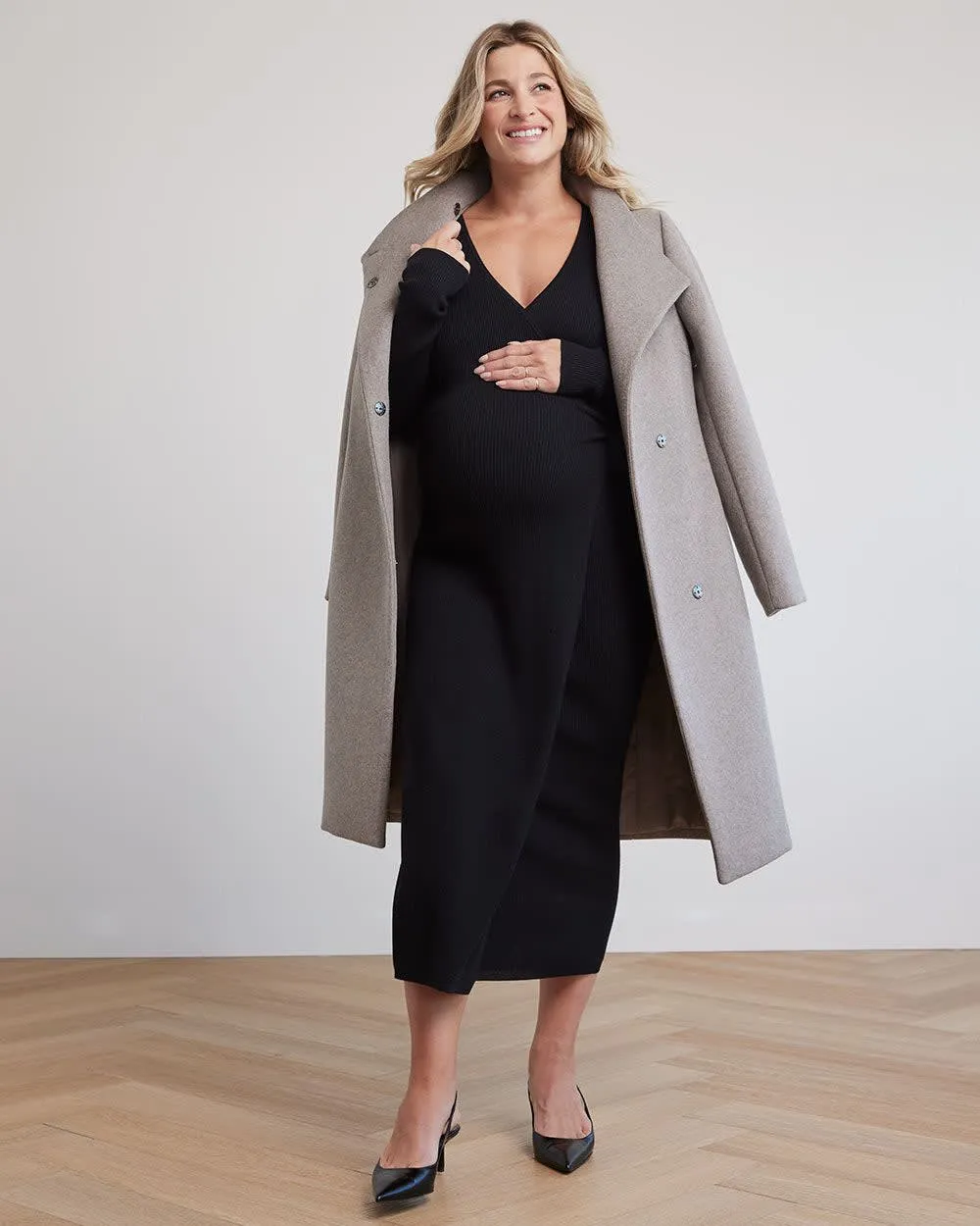 Wrap Ribbed Sweater Dress - Thyme Maternity sold by Reitmans product image thumbnail 2