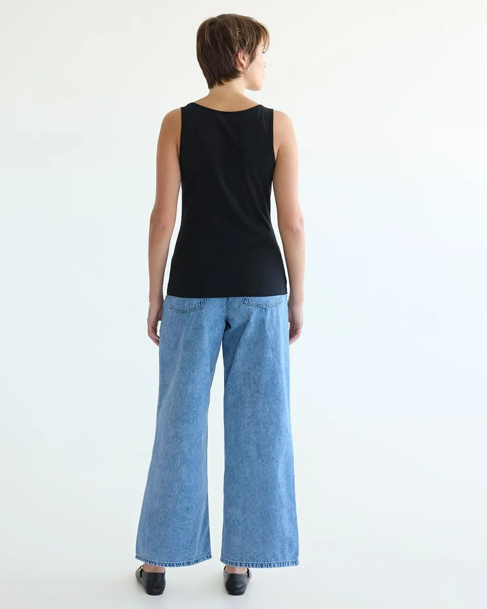 Scoop-Neck Cotton Tank - R Essentials sold by Reitmans product image thumbnail 2