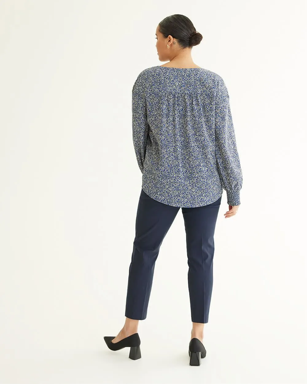 Long-Sleeve Buttoned-Down Blouse sold by Reitmans product image thumbnail 2