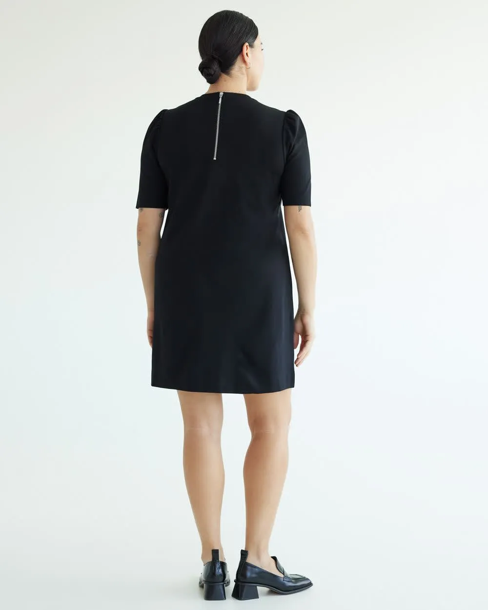 Elbow-Sleeve Crew-Neck Shift Dress sold by Reitmans product image thumbnail 2