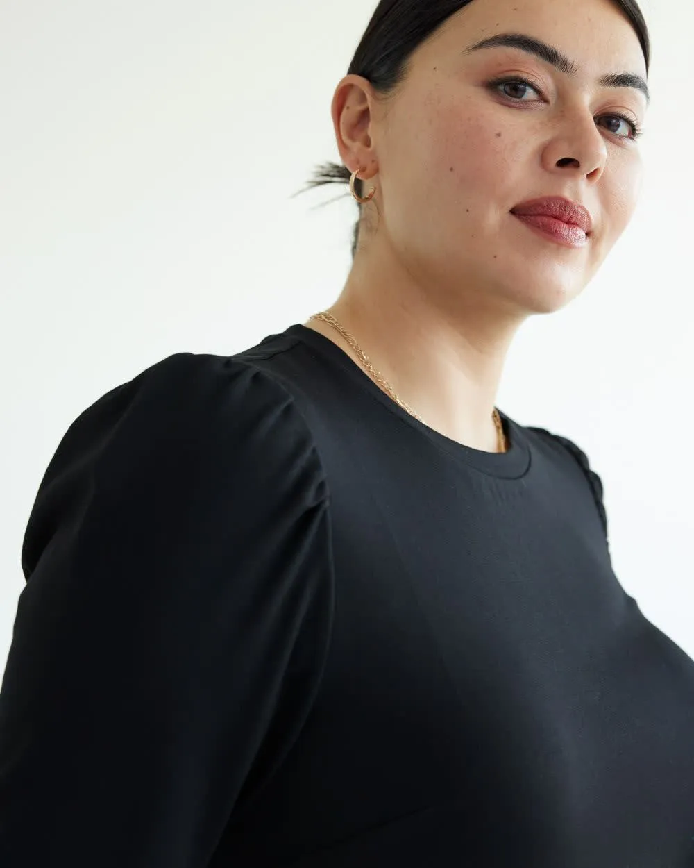 Elbow-Sleeve Crew-Neck Shift Dress sold by Reitmans product image thumbnail 4