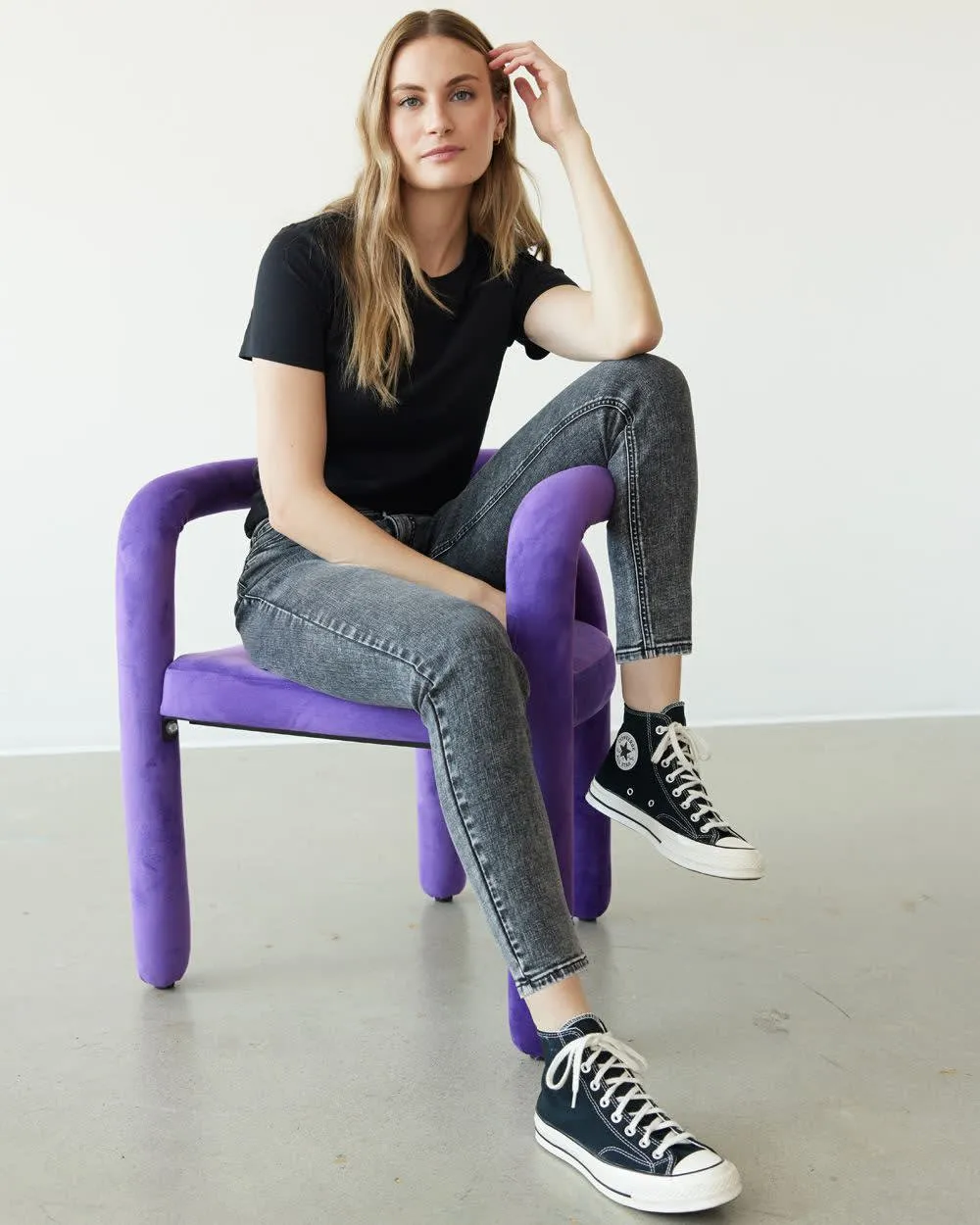 Short-Sleeve Crew-Neck Tee - R Essentials sold by Reitmans product image thumbnail 3