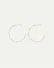 Open Hoops with Pearls sold by Reitmans