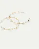 Open Hoops with Pearls sold by Reitmans