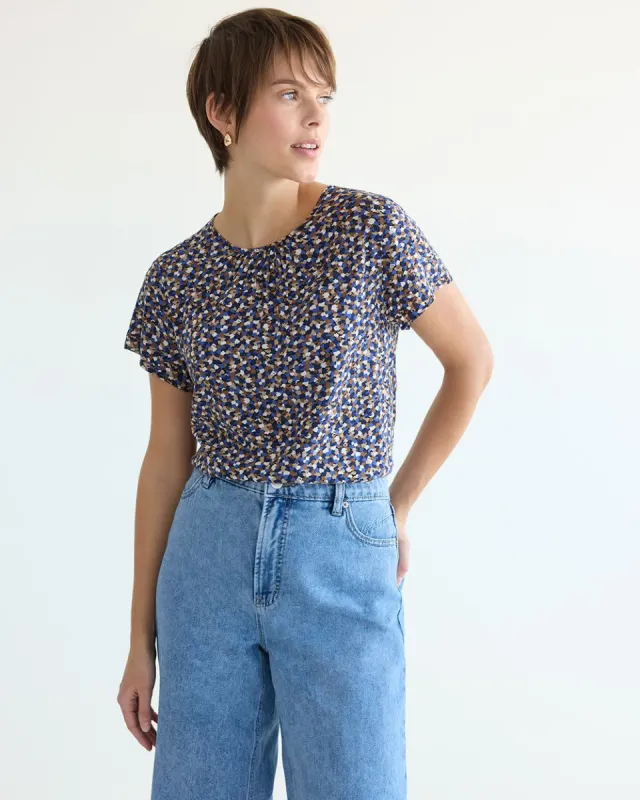 Short-Sleeve Crew-Neck Blouse sold by Reitmans