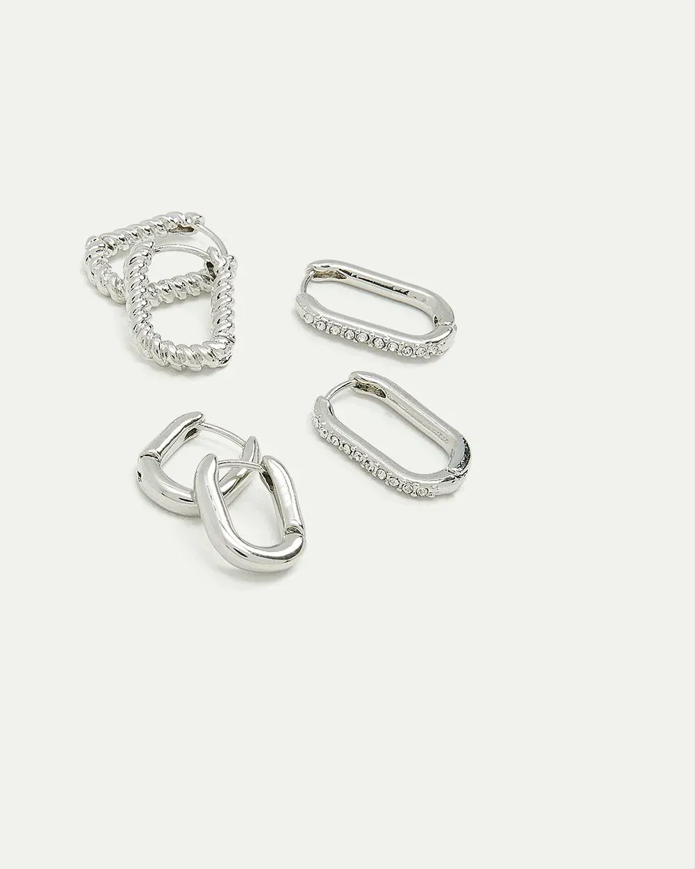 Elongated Hoops - Set of 3 sold by Reitmans product image thumbnail 3