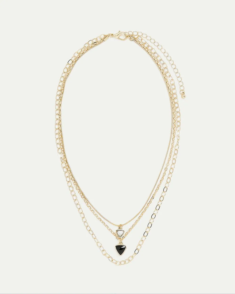 Triple-Layer Short Necklace with Stone Pendant sold by Reitmans product image thumbnail 2