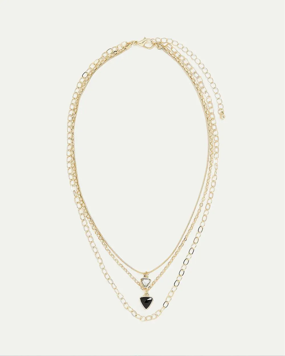Triple-Layer Short Necklace with Stone Pendant sold by Reitmans product image thumbnail 4