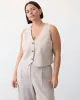 Sleeveless Linen Suit Vest sold by Reitmans