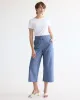 Wide-Leg Cropped Chambray Pant - Petite sold by Reitmans