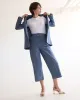 Wide-Leg Cropped Chambray Pant - Petite sold by Reitmans