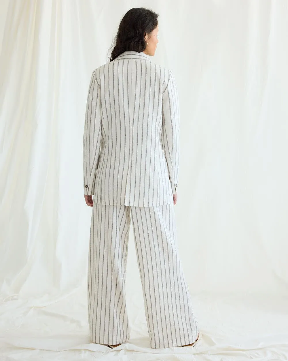 One-Button Linen Blazer sold by Reitmans product image thumbnail 2