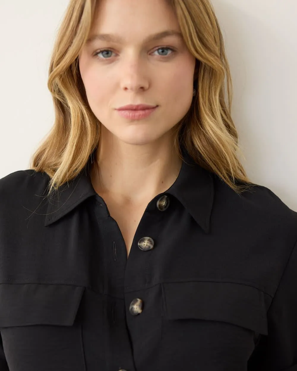 Straight-Leg Short-Sleeve Jumpsuit with Shirt Collar sold by Reitmans product image thumbnail 5
