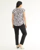 Cap-Sleeve Blouse with V Neckline - R Essentials sold by Reitmans