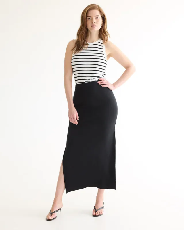 Pull-On Maxi Skirt with Side Slit sold by Reitmans