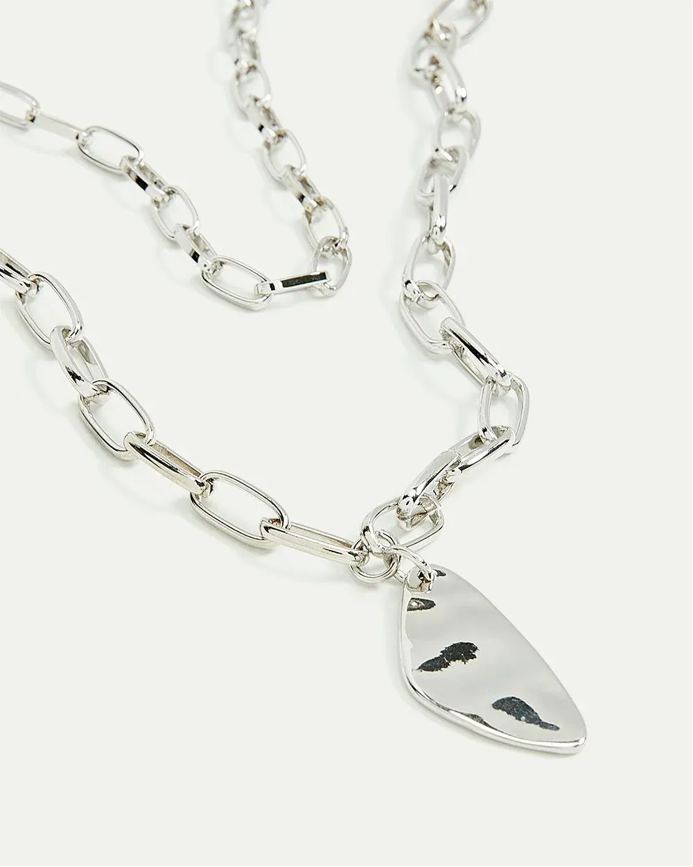 Short Paperclip Chain with Unique Pendant sold by Reitmans product image thumbnail 3