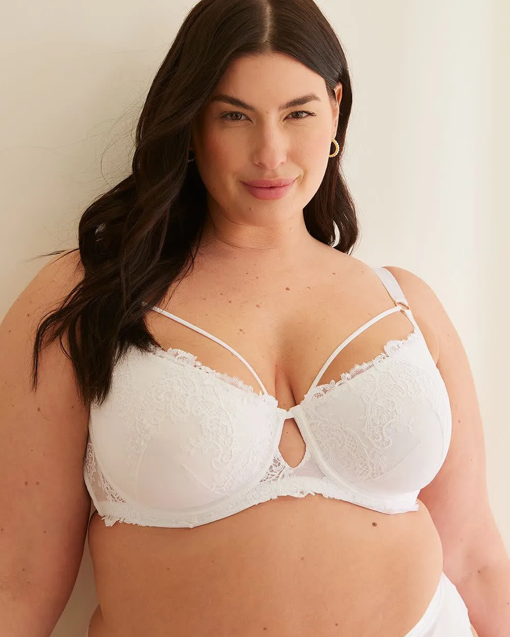 Underwire Padded Sexy Balconette Bra with Lace and Mesh - Déesse Collection sold by Reitmans product image thumbnail 3
